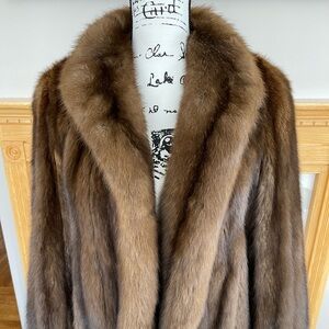 Russian Barguzin Sable with Silver Tips Short Jacket